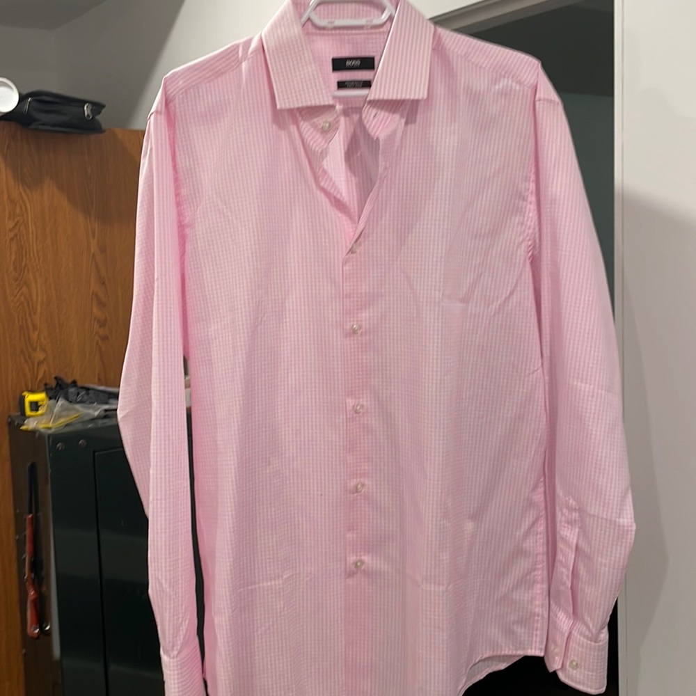 Hugo Boss checked dress shirt